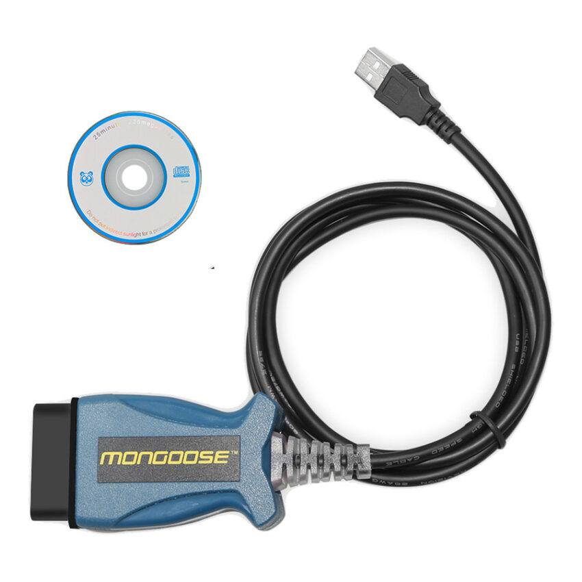 JLR Mongoose V163 For Jaguar / Land Rover + V16.00.020 Toyota TIS + 2014D Volvo VIDA 3-In-1 Scanner with Blue&Red Color