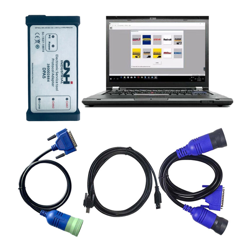 New Holland Electronic Service Tools CNH EST DPA 5 Diagnostic Tool Plus  Lenovo T420 Laptop